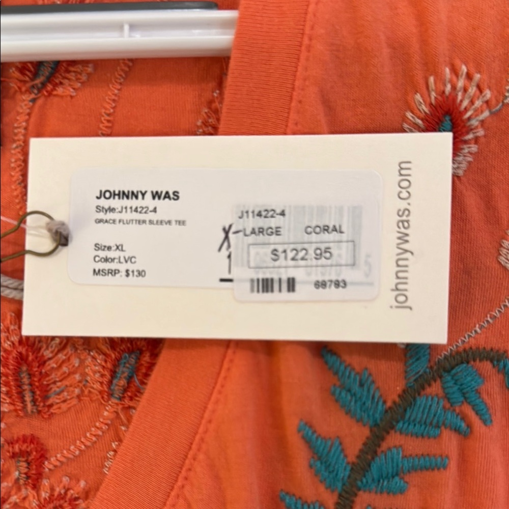 NWT Johnny Was V-Neck Top - Picture 3 of 5